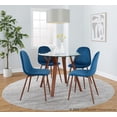 thumbnail image 2 of Folia Round Pebble Dining Set - 5 Piece, Small Dining Table Set for 4, Kitchen Table Chairs Set of 4, Kitchen & Dining Room Sets, Kitchen Table Sets, Round Dining Room Table Set for 4, 2 of 5