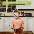 thumbnail image 5 of WeeSprout Baby & Toddler Non-Suction Plates with Lids, 100% Food Grade Silicone Plate, 3 Pack, 5 of 7