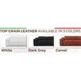 thumbnail image 4 of Leather Power Reclining Loveseat with Kiln - dried Hardwood and Chrome Legs for Stylish Home Seating, 4 of 6