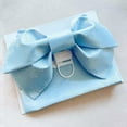 thumbnail image 5 of Traditional Kimono Obi Japanese Belt, Girls Waistband Pre Tied Bow, Sakura Pattern for Women Lady Cummerbund Sash Blue, 5 of 6