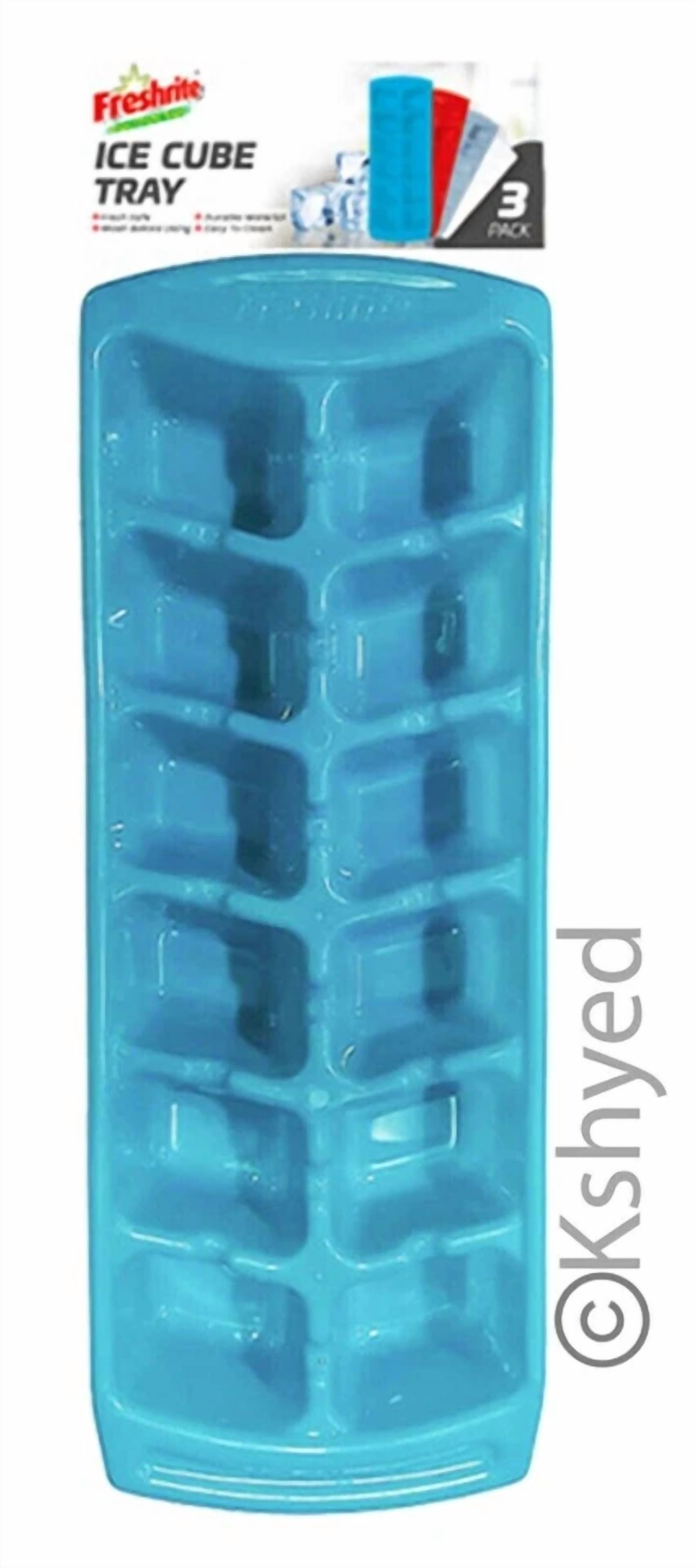 3 Pcs Set Ice Cube Trays Home Smart Freezer & Dishwasher Safe, 12 Ice Cube Molds