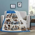 thumbnail image 4 of Personalized Blanket with Photo Text Custom Photo Blankets Customized Photos, Picture Blanket Gifts for Family and Friends on Christmas Wedding Mothers Day, Father Day Blankets, 4 of 5