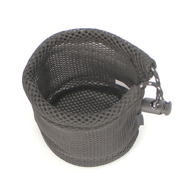 Bolsa de red para acampar Durable al aire libre Bolsa de malla de almacenamiento de fondo redondo Tazas de agua para acampar S Zulema Almacenamiento con cordón de malla