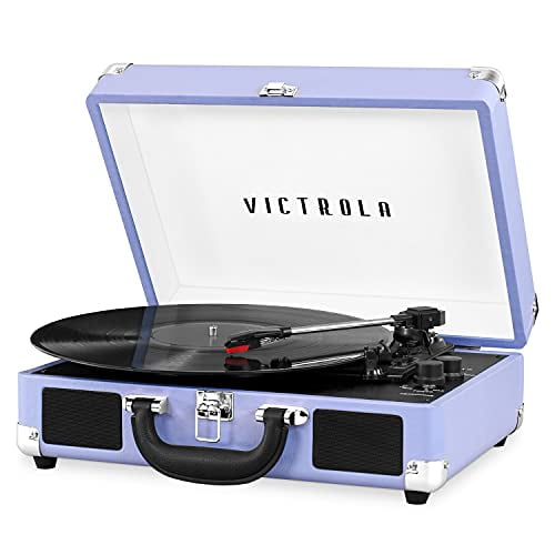 Open Box Victrola Journey Bluetooth Portable Suitcase Record Player, VSC-550BT - Lavender