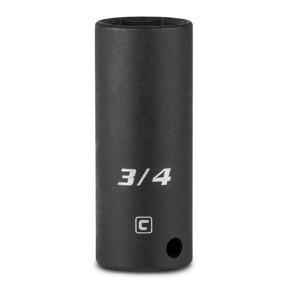 capri tools 11/16-inch deep impact socket, 3/8-inch drive, 6-point, sae