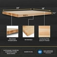 thumbnail image 2 of John Boos & Co. Edge-Grain Reversible Cutting Board, Maple - 24" x 18" - 1.5" Thick, 2 of 6