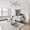Nickel, variant on Bestco 60" Ceiling Fan with Light and Remote 6 Speeds Reversible Airflow Black