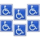 thumbnail image 1 of 6Piezas Señal de Coche para Discapacitados, 14x13cm Señales de Estacionamiento para Discapacitados, Pegatinas para Sillas de Ruedas para Ventanas y Carrocería de Automóviles, 1 of 5