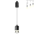 thumbnail image 1 of FSLiving Lampe de Rail Réglable 7W en Lévitation, Lumière de Rail Rétractable de Type J avec Abat-Jour Minimaliste Moderne en Aluminium et Acrylique, Lampe d'Îlot Intérieur Réglable, Noir - 1 Pack, 1 of 9