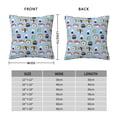 thumbnail image 2 of Yiaed Kawaii Sushi (2) Print Pillow Covers Super Soft Decorative Square Throw Pillow Covers Case Cushion Covers for Sofa Couch Bedroom Car Decor（No pillow core）-26"x26", 2 of 7