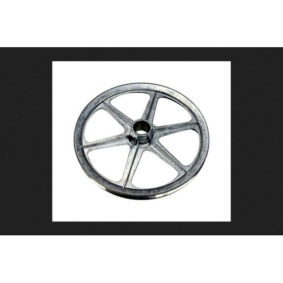 14 in. H x 14 in. W Zinc Silver Blower Pulley