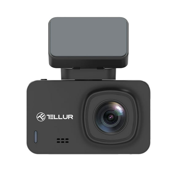 TELLUR Dash Patrol DC3 Car Camera, 4K Resolution, GPS, Wi-Fi Connection with Smartphone, Black