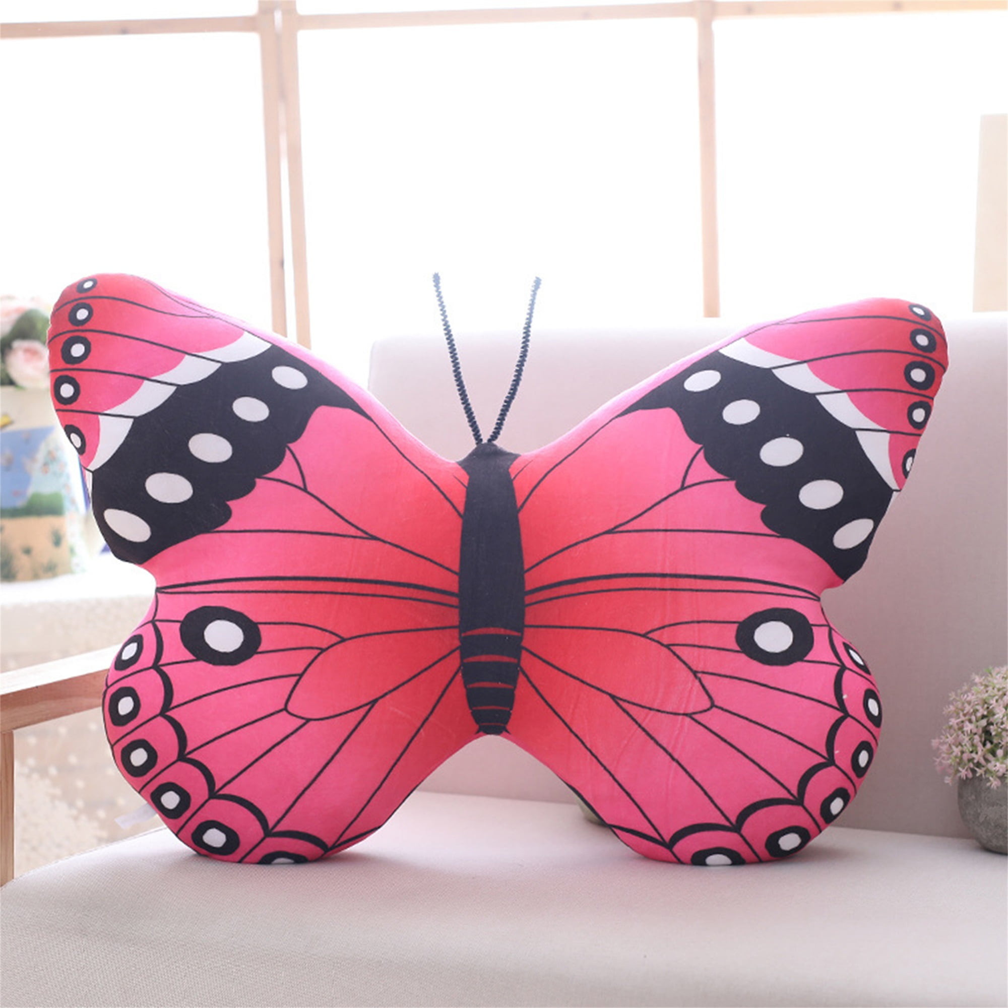WIFORNT Butterfly Throw Pillow Super Soft Cushion Decorative Butterfly Shaped Pillow for Sofa Couch Chair