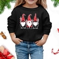 thumbnail image 2 of Bjutir Girl'S Christmas Sweatshirts Graphic Print Tops Crewneck Winter Long Sleeve Pullover Cute Outdoor Wear, Size 4-12 Years, Black, 2 of 5