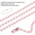 thumbnail image 3 of 100pcs 12cm Bead Chains Connector Clasp, Ball Chain Keychain Tag Key Rings, Diameter Adjustable Metal Bead Steel Chain for DIY Jewelry Making and Crafts, 3 of 5