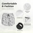 thumbnail image 6 of Picia Nautical Themed Simple Anchors Pattern Women's 2 in 1 Athletic Running Shorts High Waisted Workout Casual Gym Sweat Shorts with Comfy Liner Zipper Pockets-X-Large, 6 of 9