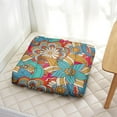 thumbnail image 6 of Square Dutch Velvet Meditation Pillow 22 Inch, Bohemian Style Floor Cushion for Yoga and Reading, 6 of 7