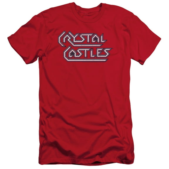 Atari Crystal Castles Logo S/S Adult 30/1 T-Shirt Red
