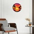 thumbnail image 3 of 10 Inch Wall Clock Battery Operated Silent Clock Decorative for Office, Kitchen, Outdoor, Living RoomPalm Trees Sunset Cute Drawings, 3 of 4