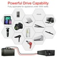 thumbnail image 4 of CNSWIPOWER 3000W (Potencia máxima 6000W) inversor de Onda sinusoidal Pura y convertidor Solar CC a CA 120V 60Hz con Arranque Suave para Coche y Camping (DC12V (Rango 10V-15V) 3000W), 4 of 5