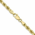 thumbnail image 4 of 10K Yellow Gold 4mm Diamond-Cut Rope Chain (22 X 4) Made In Peru 10k030-22, 4 of 5