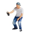 thumbnail image 1 of 1/87 escala pintada Graffiti personas ferrocarril diseño chico blanco Sunnimix figura de peope en miniatura, 1 of 6