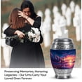 thumbnail image 4 of Light House Cremation Urns For Adult, Funeral Urn For Men And Woman Adult, Large Urns For Human Ashes 10&3 Inch, Pink Keepsake Urn For Mother And Father, Blue Little For Ashes Set Of 4, 4 of 7
