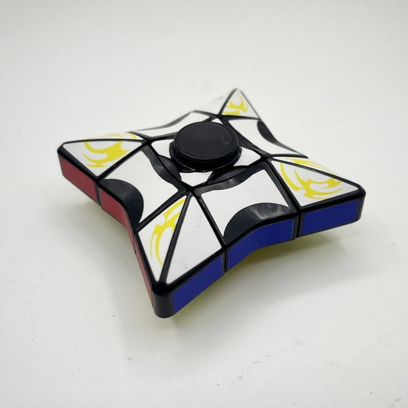 Silent Fidget Spinner Cube - Smooth Rotating Anti-Stress Toy for Adults & Kids, Metal Focus Cube with Horizontal Rotary Design Pocket-Sized Anxiety Relief