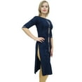 thumbnail image 6 of Atasi Women's Blue Gota Patti Work Salwar Kameez Suit Dress With Dupatta - 18, 6 of 9