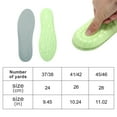 thumbnail image 3 of Unique Bargains 2 Pair Comfortable Trim to Fit Shoe Inserts Green, Gray 7, 3 of 6