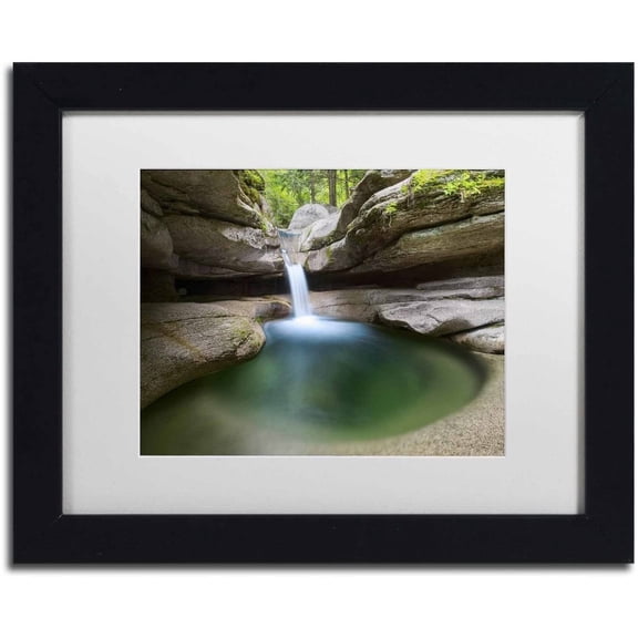 Trademark Fine Art 'Sabbaday Green Pool' Canvas Art by Michael Blanchette Photography, White Matte, Black Frame