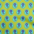 thumbnail image 1 of oneOone Polyester Spandex Lime Green Fabric Asian Block Craft Projects Decor Fabric Printed By The Yard 56 Inch Wide, 1 of 4