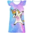 thumbnail image 2 of Vestido de niñas Cosplay disfraz de unicornio fiesta de Halloween para niños Vestidos niños la belleza dibujos animados Vestidos casuales ropa 1-10 Year6M Gao Jinjia LED, 2 of 2