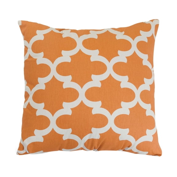 Majestic Home Goods Decorative Peach Trellis Large Pillow