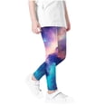thumbnail image 3 of vokkrv Girls Athletic Leggings Kids Dance Workout Running Yoga Pants with Hidden Pocket Multicolor E 9-10 Years, 3 of 4