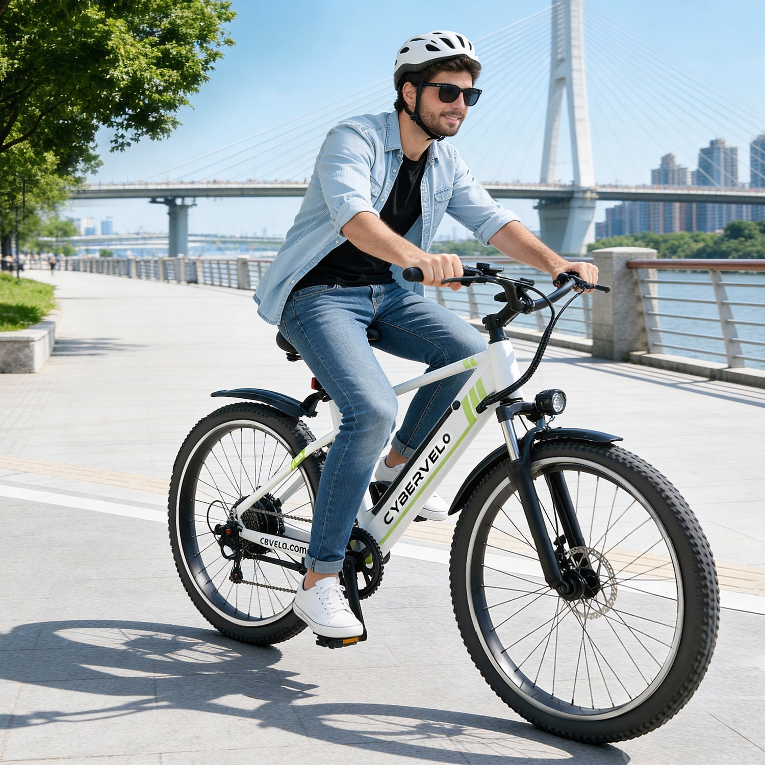 AOANGO Electric Bike for Adults, 26" Tire Up to 80Miles Commute Mountain Bike with 48V Removable Battery