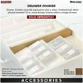 thumbnail image 2 of Rev-A-Shelf Short Walnut Divider for Drawer Organizers - Walnut 4WD-22SH-WN-1, 2 of 6