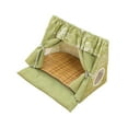 thumbnail image 4 of Casa de carpas de interior de gato, tépea cueva lana portátil cama para mascotas ventana transpirable cama de verano para gatos gatito de cachorro Verde, 4 of 8