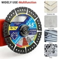 thumbnail image 1 of Feltree Multi-Purpose Diamond Saw Blade for Concrete, Metal, Brick, Ceramic - Alloy Steel Cutting Disc with Fast, Clean Cuts and Enhanced Safety, 1 of 8