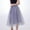 Grey, variant on DuoJiaJ Tulle Skirts for Women Knee Length Layered Plus Size A-Line Skirts Mesh High Waist Party Skirt,Black One Size