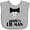 AC-Heather Grey, variant on Inktastic Auntie's Lil Man Boys Baby Bib