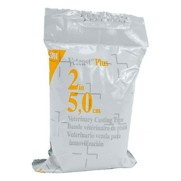 3M Vetcast Plus Veterinary Casting Tape, 14682, White, 2" x 4 yd