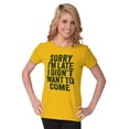 thumbnail image 3 of I Didn't Want to Come Introvert Funny Women's T Shirt Ladies Tee Brisco Brands S, 3 of 6