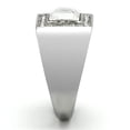 thumbnail image 3 of High polished (no plating) Stainless Steel Ring with Top Grade Crystal in Clear for Women Clear Stone Color Style TK945 Size 9, 3 of 3