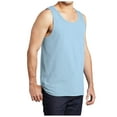 thumbnail image 4 of Yellow Rooster Mens Sleeveless Beach Wash Garment-Dyed Tank Top Glacier L, 4 of 4