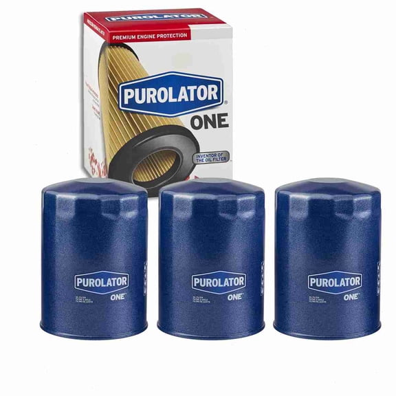 3 pc Purolator ONE PL30001 Engine Oil Filters for Oil Change Lubricant Filters Fits select: 1975-1996 FORD F150, 1983-2000 FORD RANGER