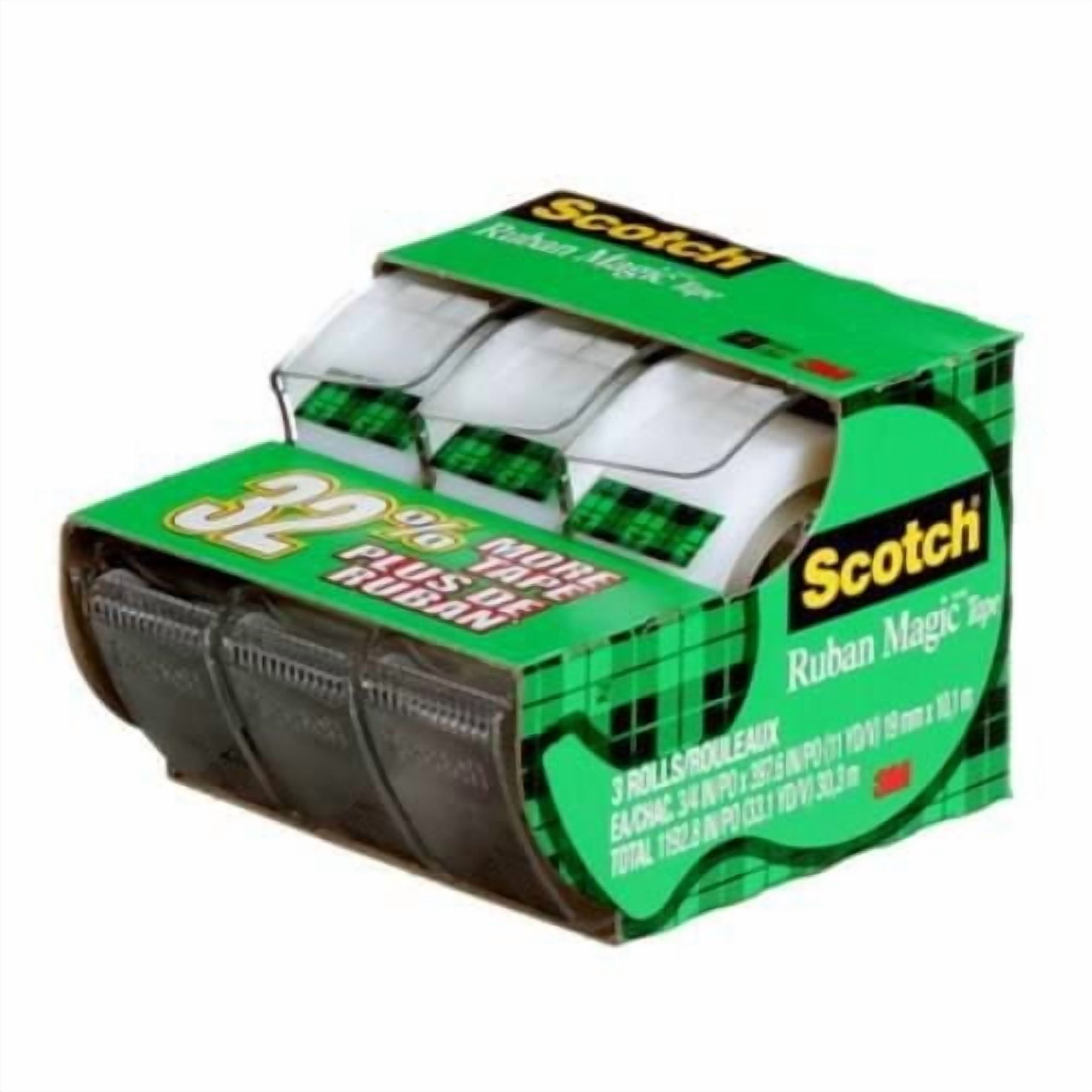 Scotch® Magic™ Tape, 3105X-02-C, 3/4 in x 11 yd (19 mm x 10.1 m)