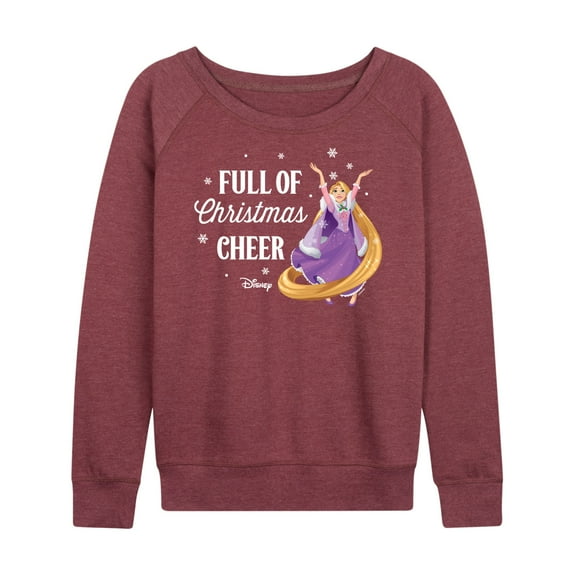 Disney - Full Of Christmas Cheer Rapunzel - Women's Lightweight French Terry Long Sleeve Shirt