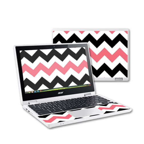 MightySkins Skin Compatible with Acer Chromebook R11 Screen case wrap Cover Sticker Skins Gray Chevron
