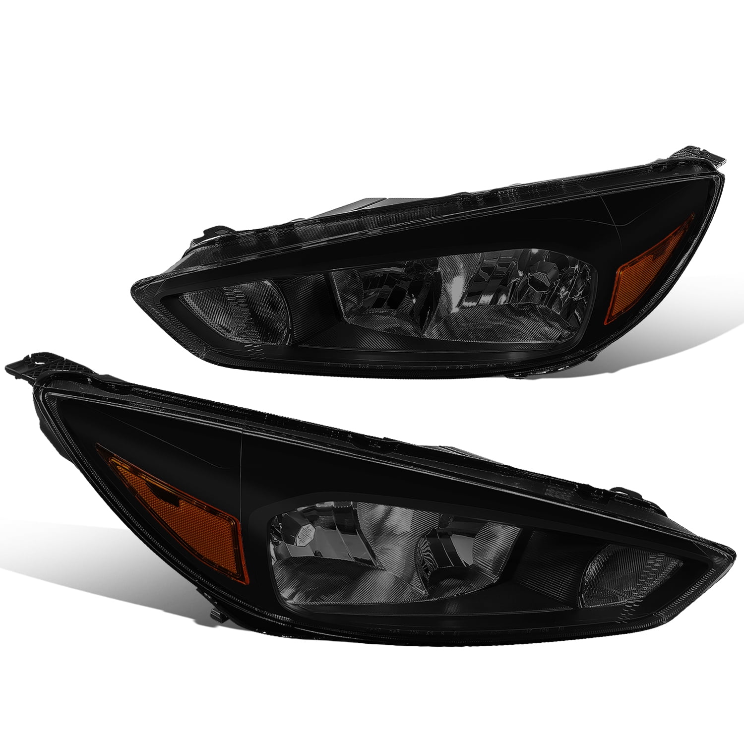 DNA Motoring HL-OH-FESC13-BK-AM Headlight Driver & Passenger Side 